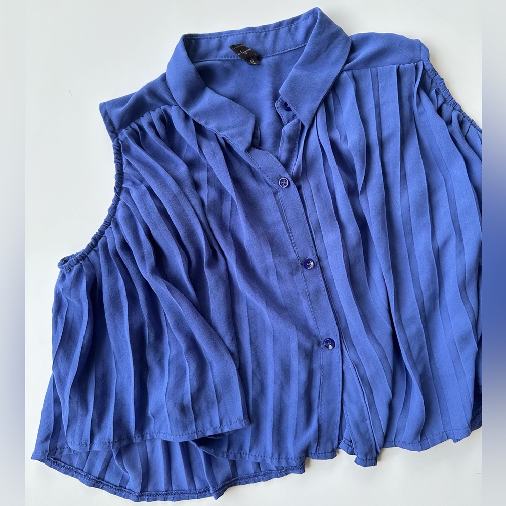 Indigo blue Flowy top